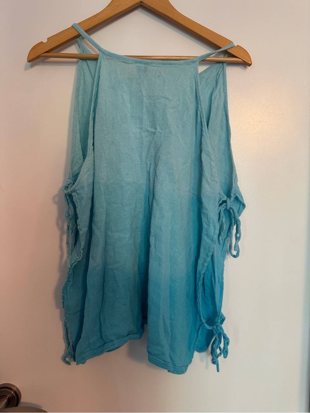 Rip Curl Aqua Gauze Beach Cover Up Tank Top Oversized Small - Picture 6 of 11